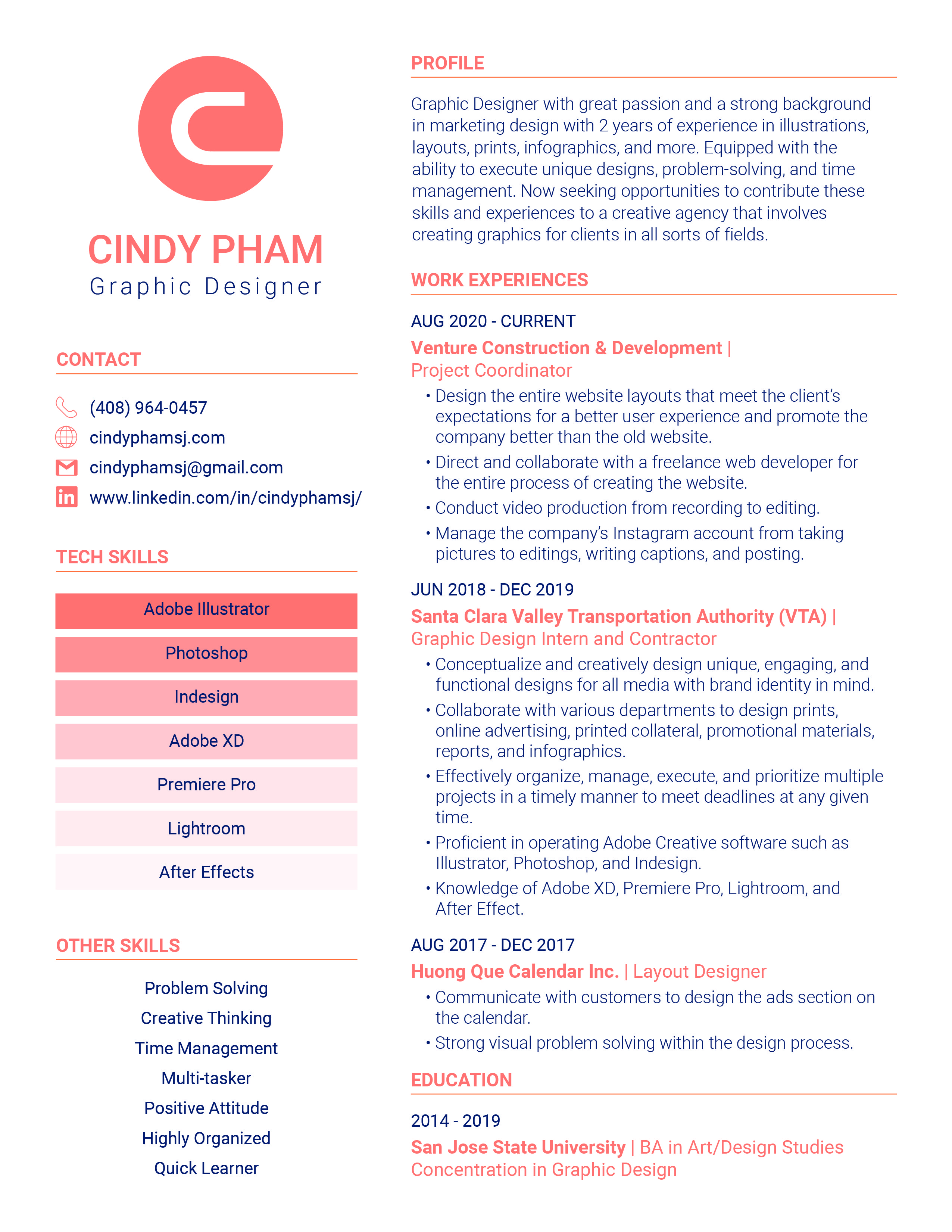 Cindy Pham Resume
